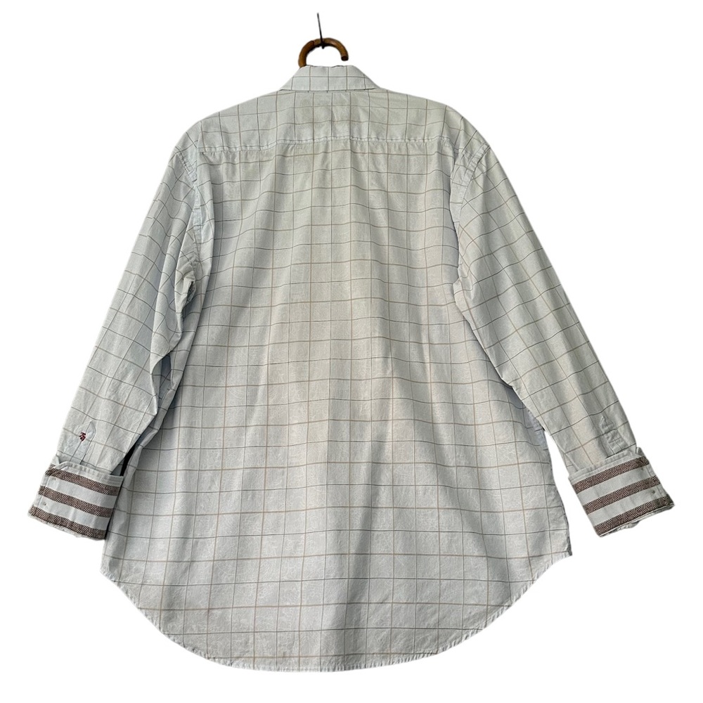 Robert Graham | Plaid Flip Cuff Button Down Shirt Size XL - Picture 5 of 12